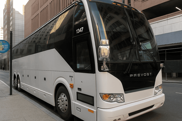a Charter Bus Rental Inglewood coach bus